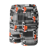 GLTV Blk & Wht "TV Glitch" Mesh Shorts