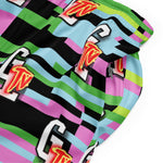 GLTV Colored "TV" Glitch Mesh Shorts