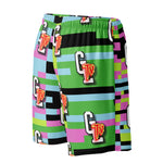 GLTV Colored "TV" Glitch Mesh Shorts